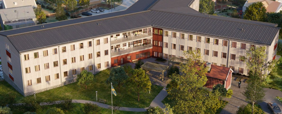 Teaser för boendesprinkler i äldreboendet Byle gård, Täby Kyrkby.